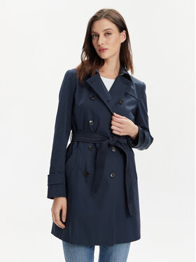 Marella Marella Tenchcoat Cavour 2413021081 Dunkelblau Regular Fit