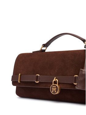Tommy Hilfiger Tommy Hilfiger Torebka American Icon Clutch Suede AW0AW19515 Brązowy