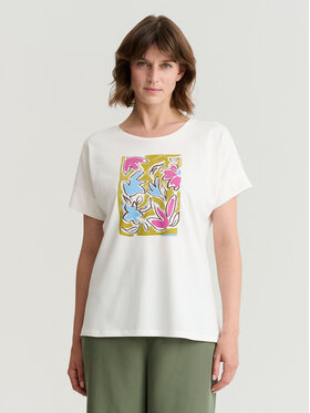 TATUUM TATUUM T-Shirt MONKI 1 Krémová Classic Fit