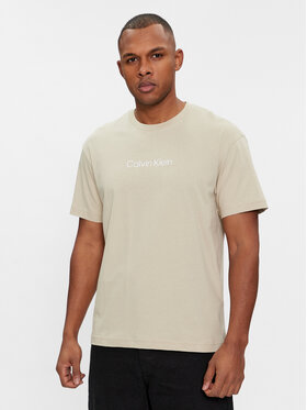 Calvin Klein Calvin Klein T-Shirt Hero K10K111346 Beżowy Regular Fit