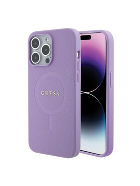 Guess Guess Etui na telefon iPhone 15 Pro Max Fioletowy