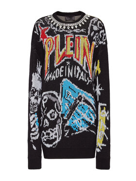PHILIPP PLEIN PHILIPP PLEIN Longsleeve 2087 Kolorowy Regular Fit
