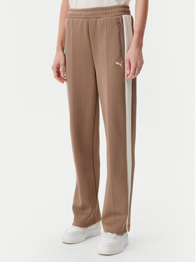 Puma Puma Pantaloni da tuta T7 Always On 629797 Marrone Straight Fit