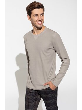 PAWO PAWO Bluza GREGORY Beżowy Slim Fit