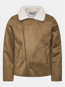 Lindbergh Lindbergh Giacca in similpelle 30-30053A Marrone Slim Fit
