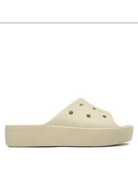 Crocs Crocs Klapki Classic Platform Slide 208180 Beżowy