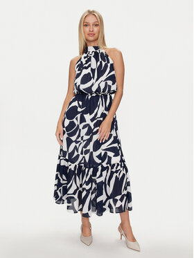 Morgan Morgan Sommerkleid 242-RPLUM.F Dunkelblau Regular Fit