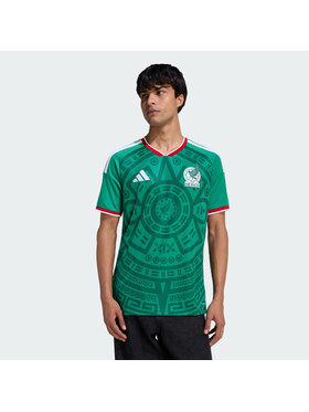 adidas adidas Koszulka techniczna Mexico 26 Home Jersey Zielony Slim Fit