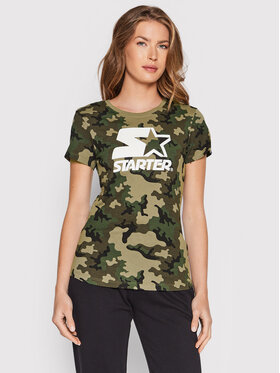 Starter Starter T-Shirt SDG-005-BD Zelená Regular Fit