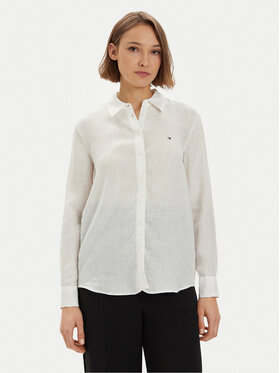Tommy Hilfiger Tommy Hilfiger Cămașă WW0WW42037 Alb Relaxed Fit