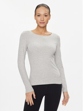 4F 4F Blúz 4FAW23TLONF167 Szürke Slim Fit