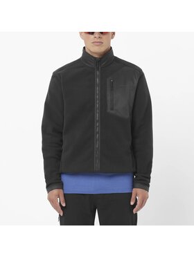 Salomon Salomon Bluza CHROMA FLEECE FZ Czarny Regular Fit
