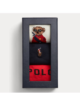 Polo Ralph Lauren Polo Ralph Lauren Zestaw 3 par wysokich skarpet unisex 455898060001 Kolorowy