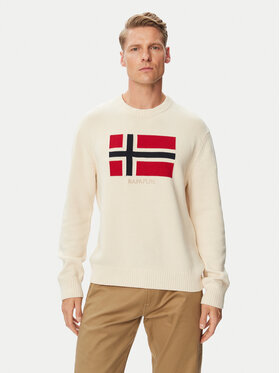 Napapijri Napapijri Pullover D-Mura C NP0A891U Creme Regular Fit