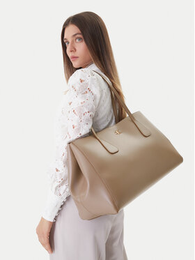 Calvin Klein Calvin Klein Torebka Ck Snap Large Tote LV04F3502G Beżowy