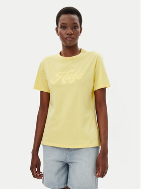 HUGO HUGO T-särk Damacia_4 50539101 Kollane Regular Fit