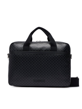 Calvin Klein Calvin Klein Torba na laptopa Emblem Aop Coated Commuter/Lapto LV04D3625G Czarny