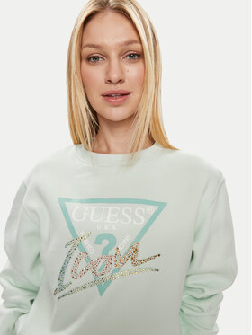 Guess Jopa Icon W4GQ09 KB681 Zelena Relaxed Fit