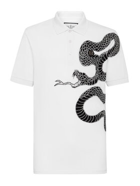 PHILIPP PLEIN PHILIPP PLEIN Polo 2285 Bianco Slim Fit