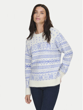 ONLY ONLY Пуловер Xmas Nordic 15354824 Светлосиньо Regular Fit