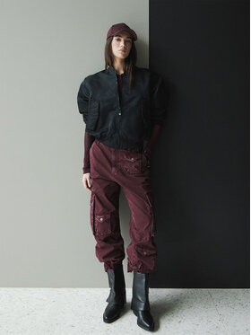 G-Star Raw G-Star Raw Hlače Cargo 3D D27025-D388 Ljubičasta Boyfriend Fit