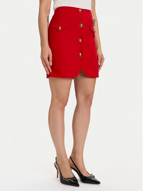 Morgan Morgan Mini sijonas 252-JADOR.F Raudona Slim Fit