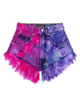 MissDenim MissDenim Szorty jeansowe High Waist Kolorowy Regular Fit