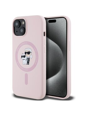 KARL LAGERFELD KARL LAGERFELD Etui na telefon Apple iPhone 15 Plus Różowy