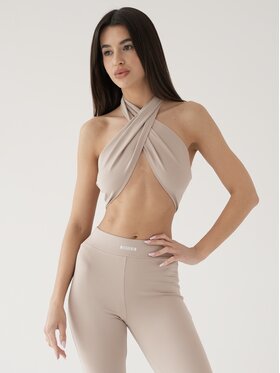 MissDenim MissDenim Top Soft Touch Beżowy Second Skin Fit