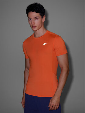 4F 4F Koszulka techniczna BLAST Pomarańczowy Slim Fit
