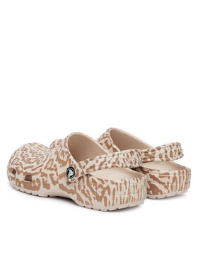 Crocs Crocs Шльопанці Classic Pop Animal Clogs 214153 Бежевий
