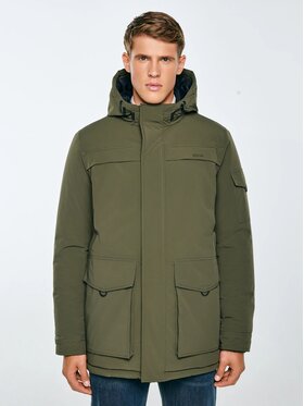BIG STAR BIG STAR Kurtka zimowa LOB_303_130 Zielony Basic Fit