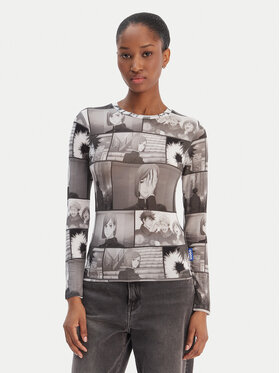 HUGO HUGO Блуза Diraluna 50555473 Сив Regular Fit