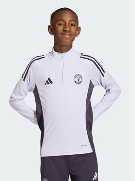adidas adidas Bluza techniczna 152019 Fioletowy Slim Fit