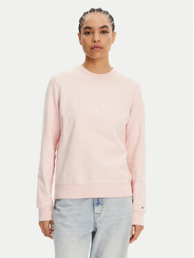 Tommy Jeans Tommy Jeans Bluză Tonal Crest DW0DW20637 Roz Regular Fit