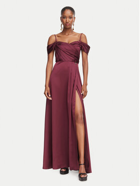 Rinascimento Rinascimento Rochie de seară CFC0130675003 Maro închis Regular Fit