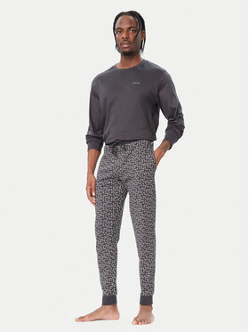 BOSS BOSS Pijama Relax Long Set 50570566 Gri închis Regular Fit