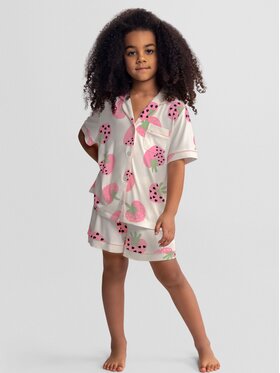 minoti minoti Komplet piżam 30PJ156 Écru Regular Fit