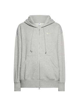 Nike Nike Bluza NSW Wmns Phoenix Fleece Oversized Full-Zip Hoodie Szary Regular Fit