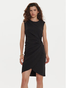 DKNY DKNY Sukienka koktajlowa DD4G128C Czarny Slim Fit