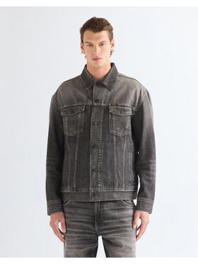 Wrangler Wrangler Kurtka jeansowa ANTI FIT TRUCKER JACKET Szary Regular Fit
