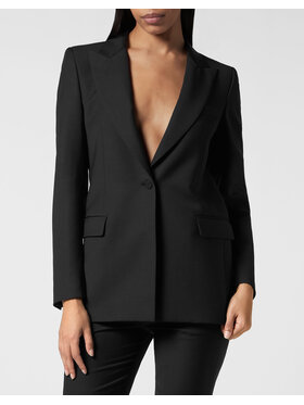 PHILIPP PLEIN PHILIPP PLEIN Marynarka 15257 Czarny Loose Fit