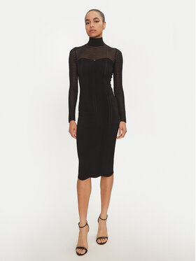 Elisabetta Franchi Elisabetta Franchi Sukienka codzienna AM-02B-46E2-V400 Czarny Slim Fit
