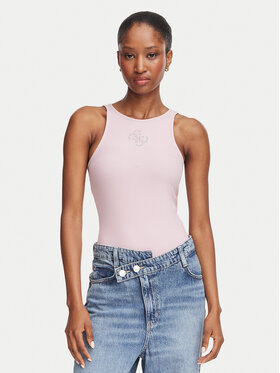 Guess Guess Top W6RP39 KD092 Różowy Regular Fit