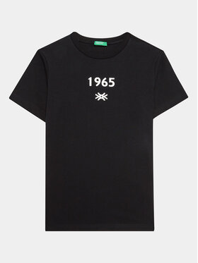 United Colors Of Benetton United Colors Of Benetton T-shirt 3I1XC10BI Crna Regular Fit