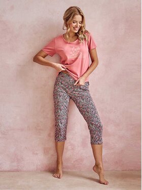 Taro Taro Piżama TA3095-01 Koralowy Basic Fit