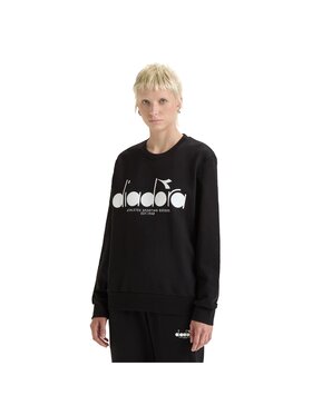Diadora Diadora Bluza DIADORA SWEATSHIRT CREW LOGO Czarny Regular Fit
