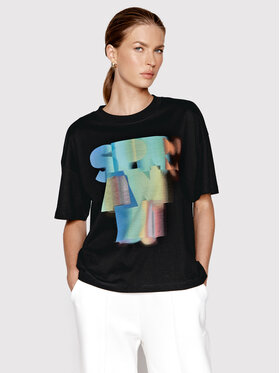 Sprandi Sprandi T-Shirt SP22-TSD511 Μαύρο Relaxed Fit