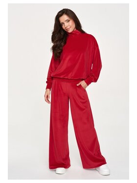 Makadamia Makadamia Dres M953 Czerwony Loose Fit