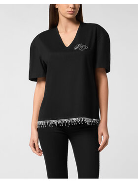 PHILIPP PLEIN PHILIPP PLEIN Tričko 27389 Čierna Regular Fit